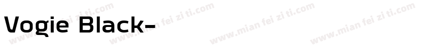 Vogie Black字体转换